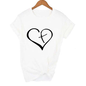 Love of Christ Heart Jesus Short Sleeve WomenT-Shirt