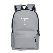 Load image into Gallery viewer, Christian Travel Backpacks -  Multiple Print - Jesus - Cross - Love - Heart