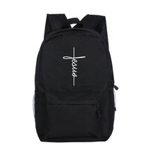 Load image into Gallery viewer, Christian Travel Backpacks -  Multiple Print - Jesus - Cross - Love - Heart