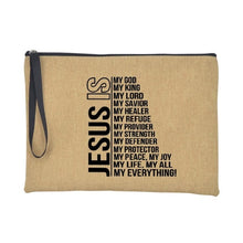 Load image into Gallery viewer, Christian Faith Jesus Print Accessories/Makeup/Cosmetic Tote Travel Bag