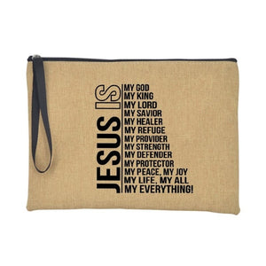 Christian Faith Jesus Print Accessories/Makeup/Cosmetic Tote Travel Bag