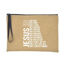 Load image into Gallery viewer, Christian Faith Jesus Print Accessories/Makeup/Cosmetic Tote Travel Bag