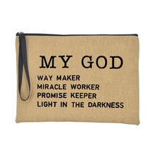 Load image into Gallery viewer, Christian Faith Jesus Print Accessories/Makeup/Cosmetic Tote Travel Bag