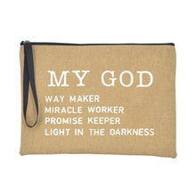 Load image into Gallery viewer, Christian Faith Jesus Print Accessories/Makeup/Cosmetic Tote Travel Bag