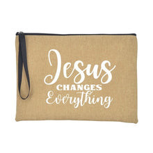 Load image into Gallery viewer, Christian Faith Jesus Print Accessories/Makeup/Cosmetic Tote Travel Bag