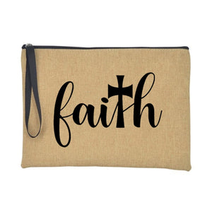 Christian Faith Jesus Print Accessories/Makeup/Cosmetic Tote Travel Bag