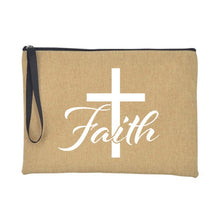 Load image into Gallery viewer, Christian Faith Jesus Print Accessories/Makeup/Cosmetic Tote Travel Bag