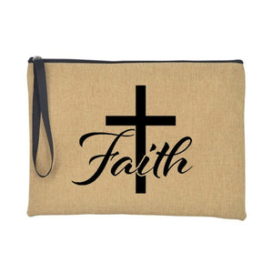 Christian Faith Jesus Print Accessories/Makeup/Cosmetic Tote Travel Bag