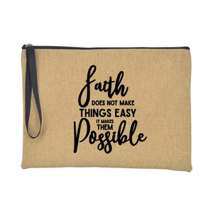 Christian Faith Jesus Print Accessories/Makeup/Cosmetic Tote Travel Bag