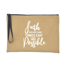 Load image into Gallery viewer, Christian Faith Jesus Print Accessories/Makeup/Cosmetic Tote Travel Bag