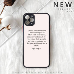 Bible Verse - Faith In Jesus Christ - Prayer To God - Christian Phone Case For iPhone