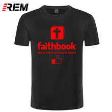 Load image into Gallery viewer, Jesus Wants To Be Your Friend - Faithbook T-Shirt