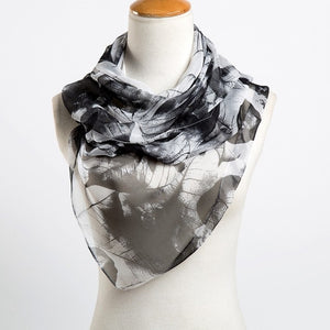 Women's Neelambari Leaf Print Gorgette Scarf