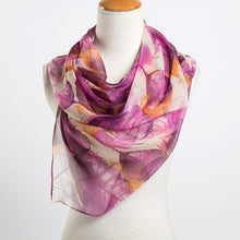 Load image into Gallery viewer, Women&#39;s Neelambari Leaf Print Gorgette Scarf